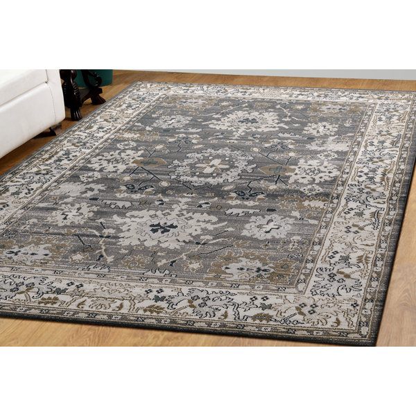 Charlton Home® Mishawaka Gray/Beige Area Rug Wayfair